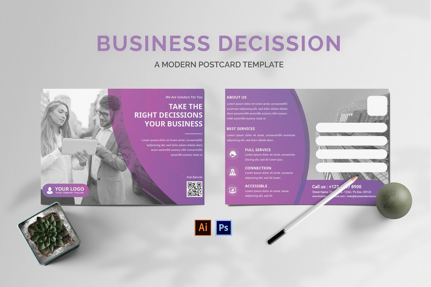 Business Decissions Postcard