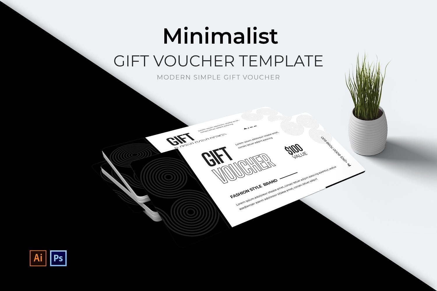 Simple Minimalist Gift Voucher