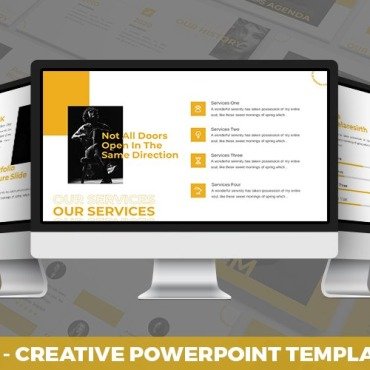 Repetition Yellow PowerPoint Templates 181084