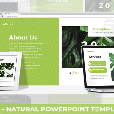 Summer Plant PowerPoint Templates 181093