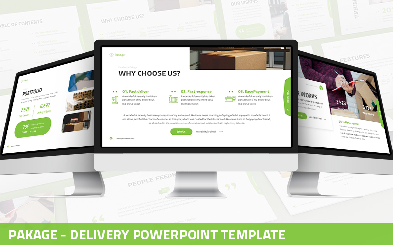 Pakage - Delivery Powerpoint Template