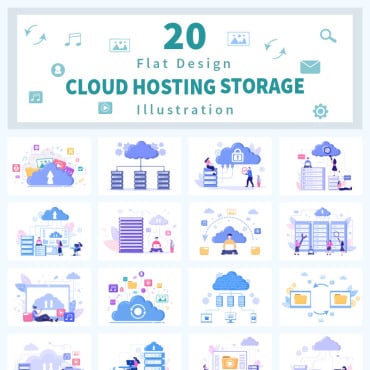 Data Server Illustrations Templates 181176