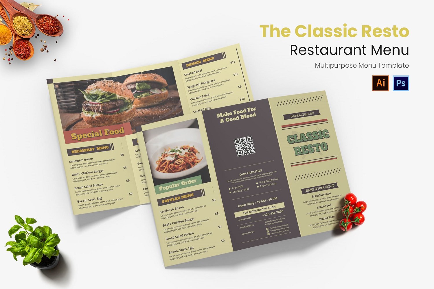 Classic Resto Restaurant Menu