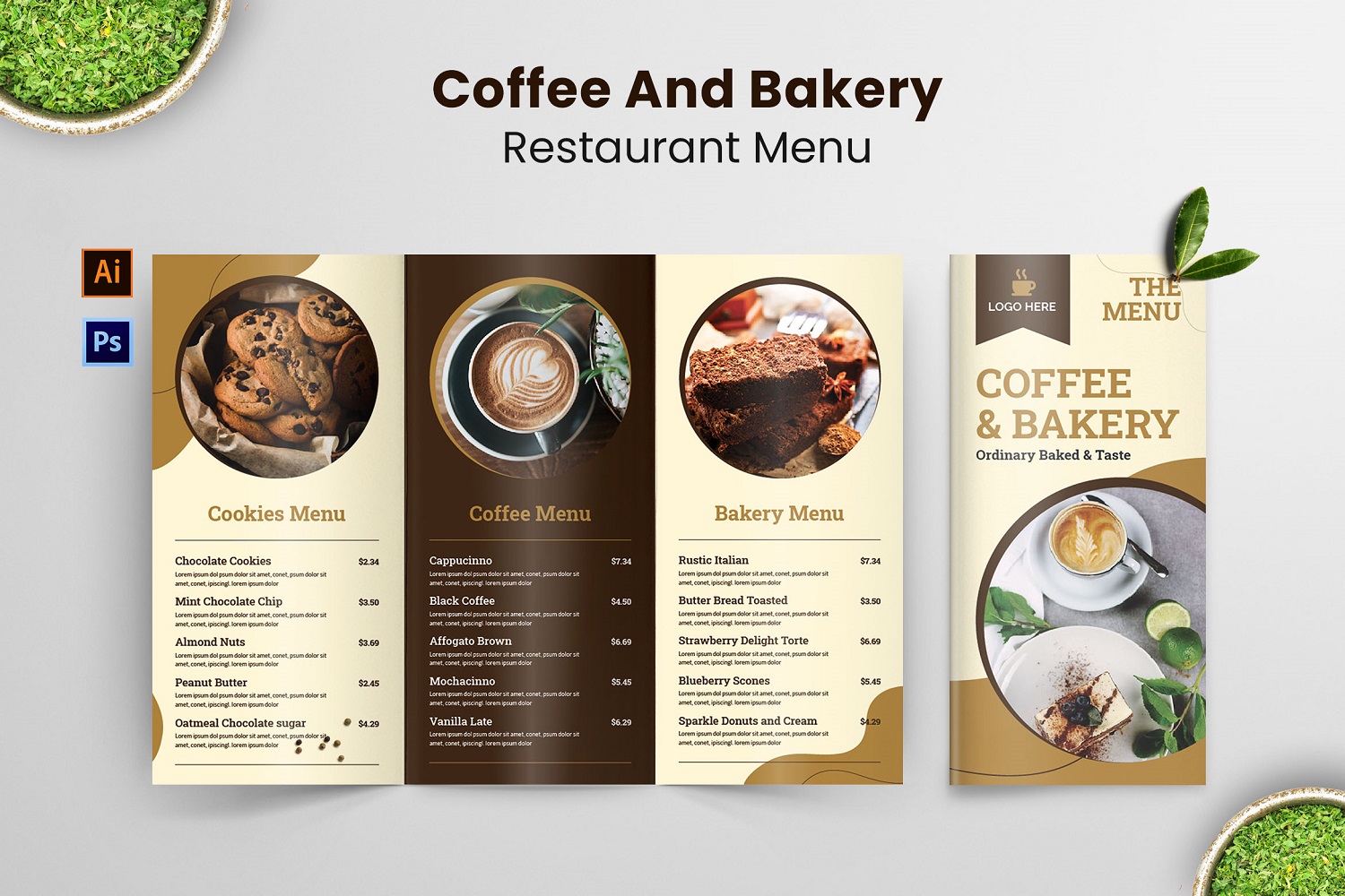 Coffee & Bakery Food Menu