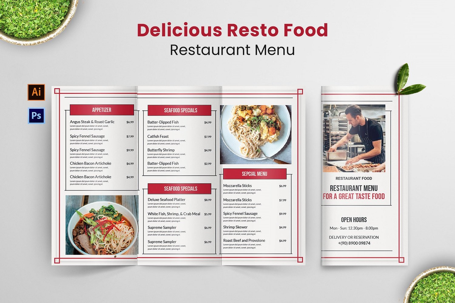 Delicious Resto Food Menu