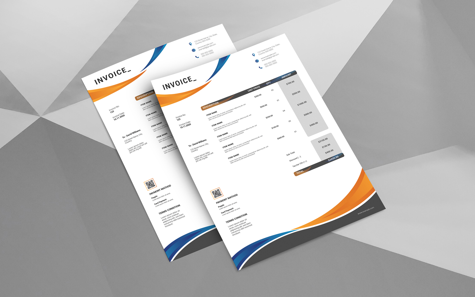 Multipurpose Invoice Corporate Identity template