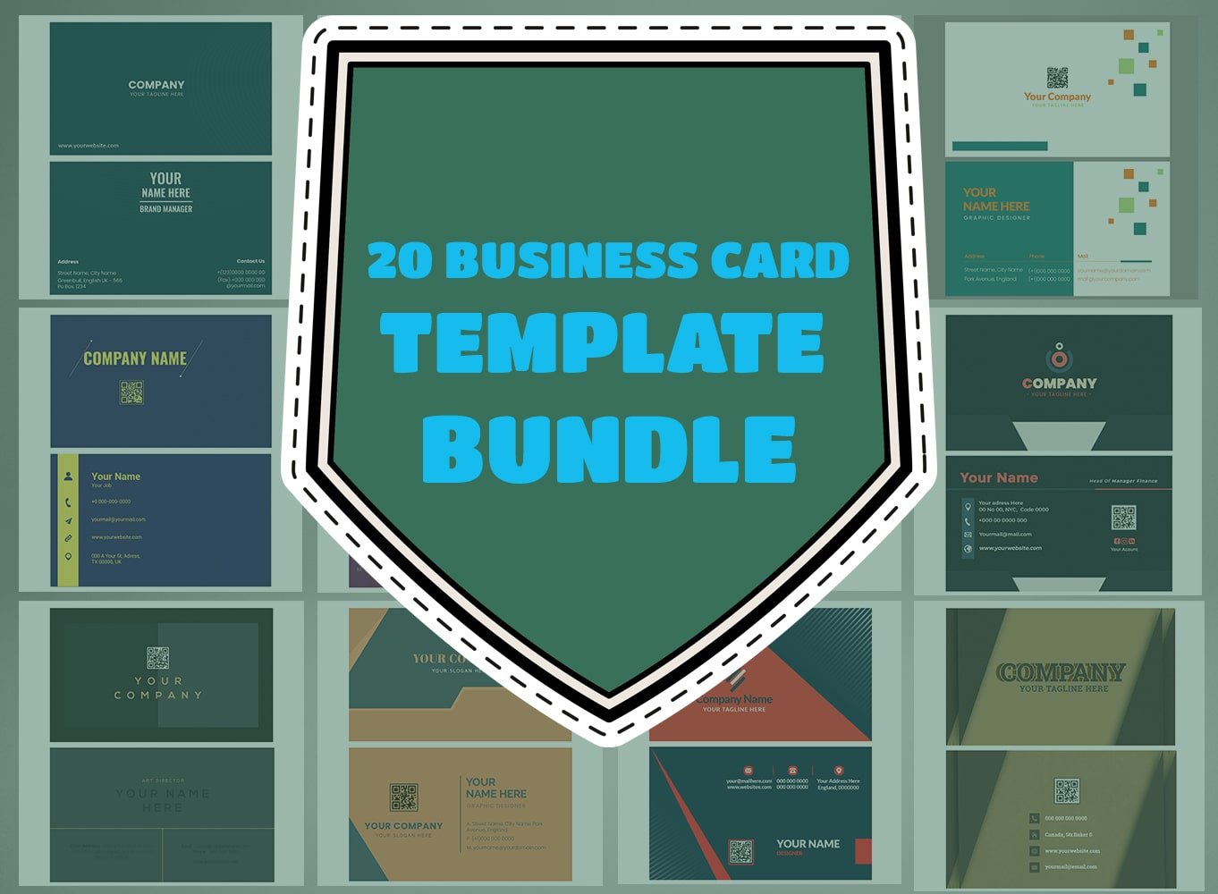 Business Card 20 Template Bundle