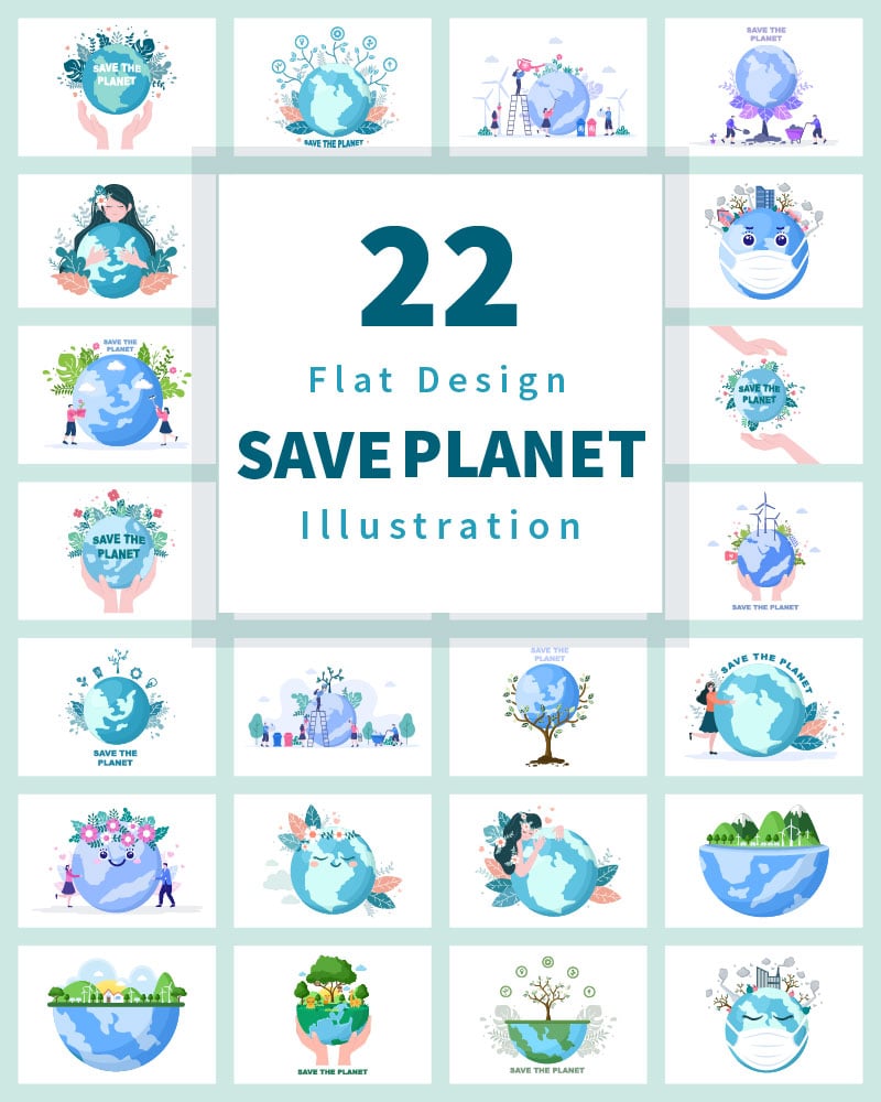 22 Save Our Planet Earth Illustration