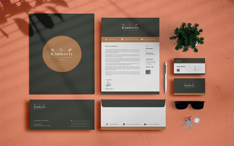 Kimberly - Stationery Template Corporate identity template