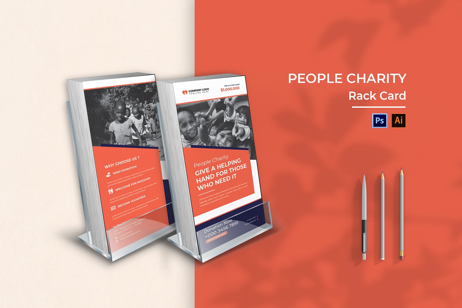 People Charity Rack Card Template