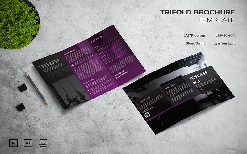 Business - Trifold Brochure Template