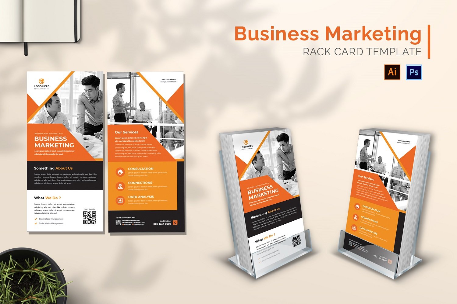 Business Marketing Rack Card Brochure