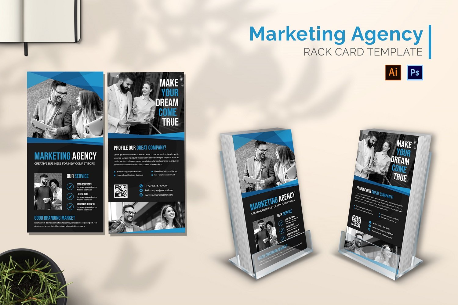 Marketing Agency Rack Card Brochure