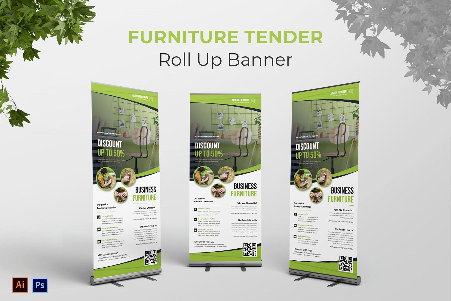 Furniture Tender Roll Up Banner