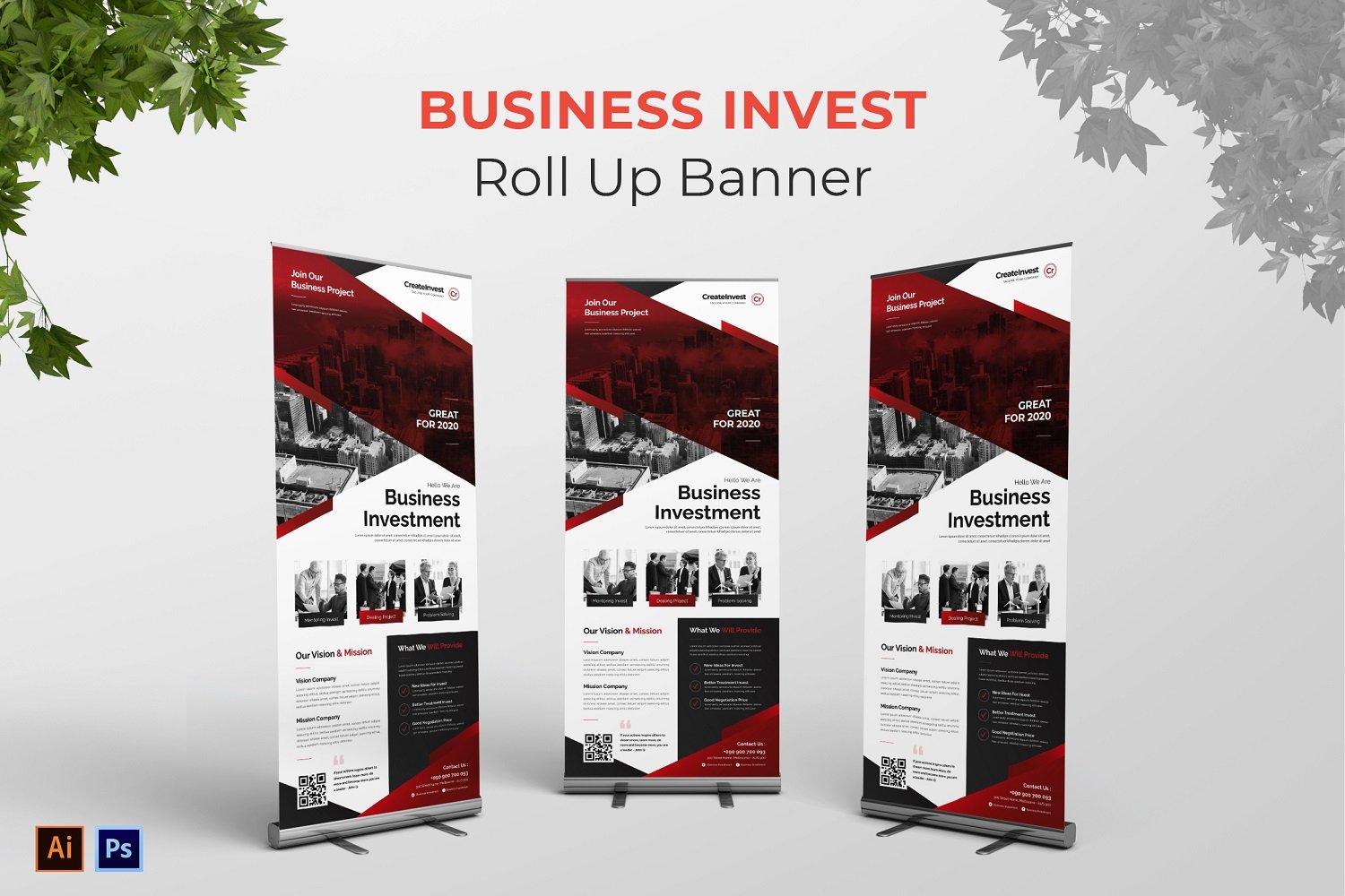 Business Investment Roll Up Banner