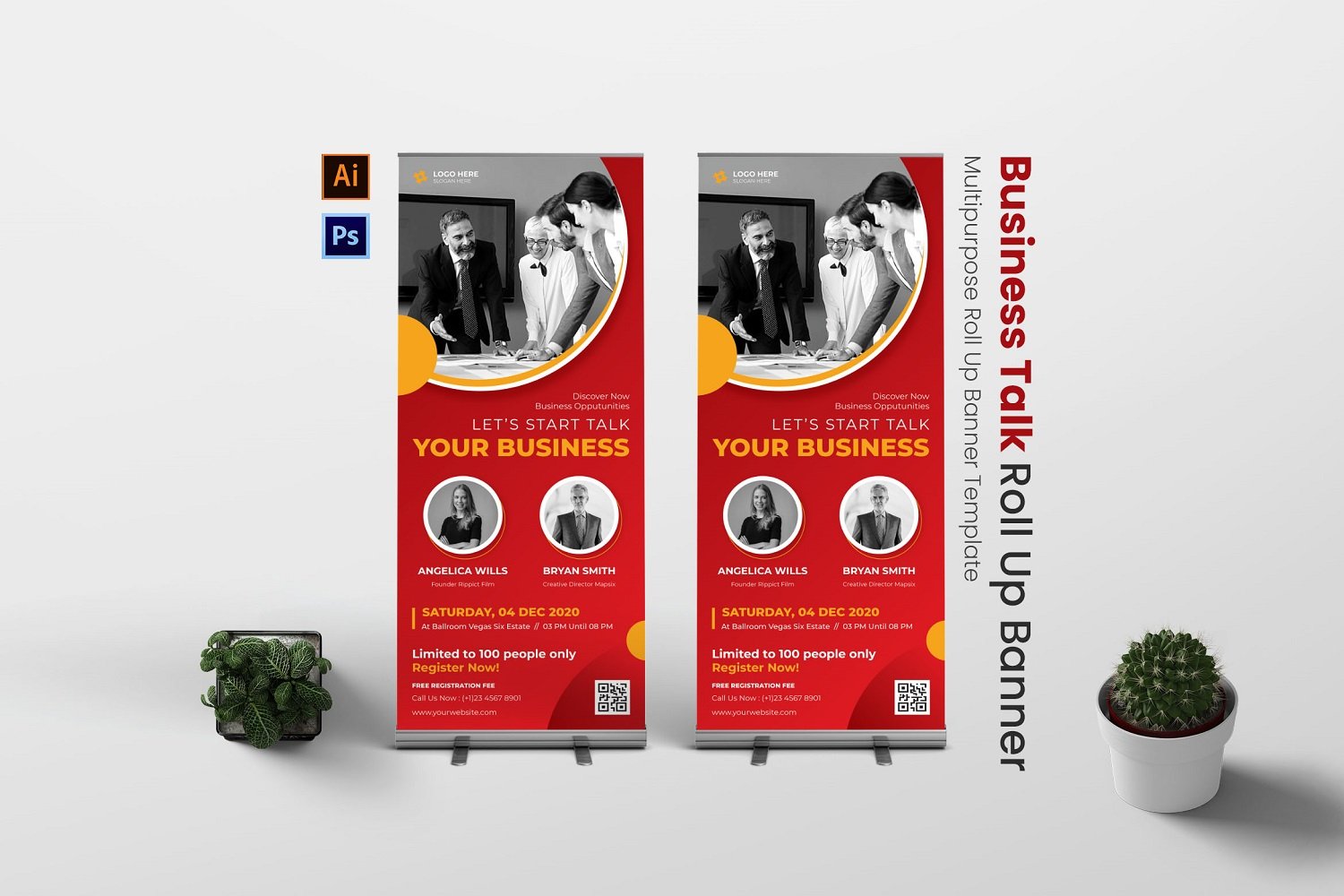 Business Talk Roll Up Banner