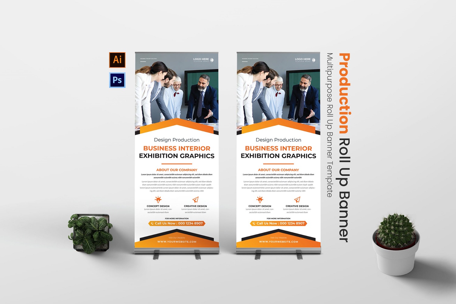 Design Production Roll Up Banner