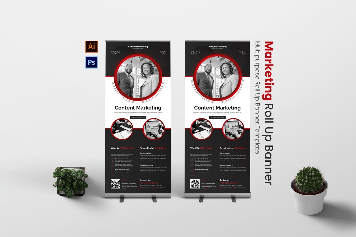 Content Marketing Roll Up Banner