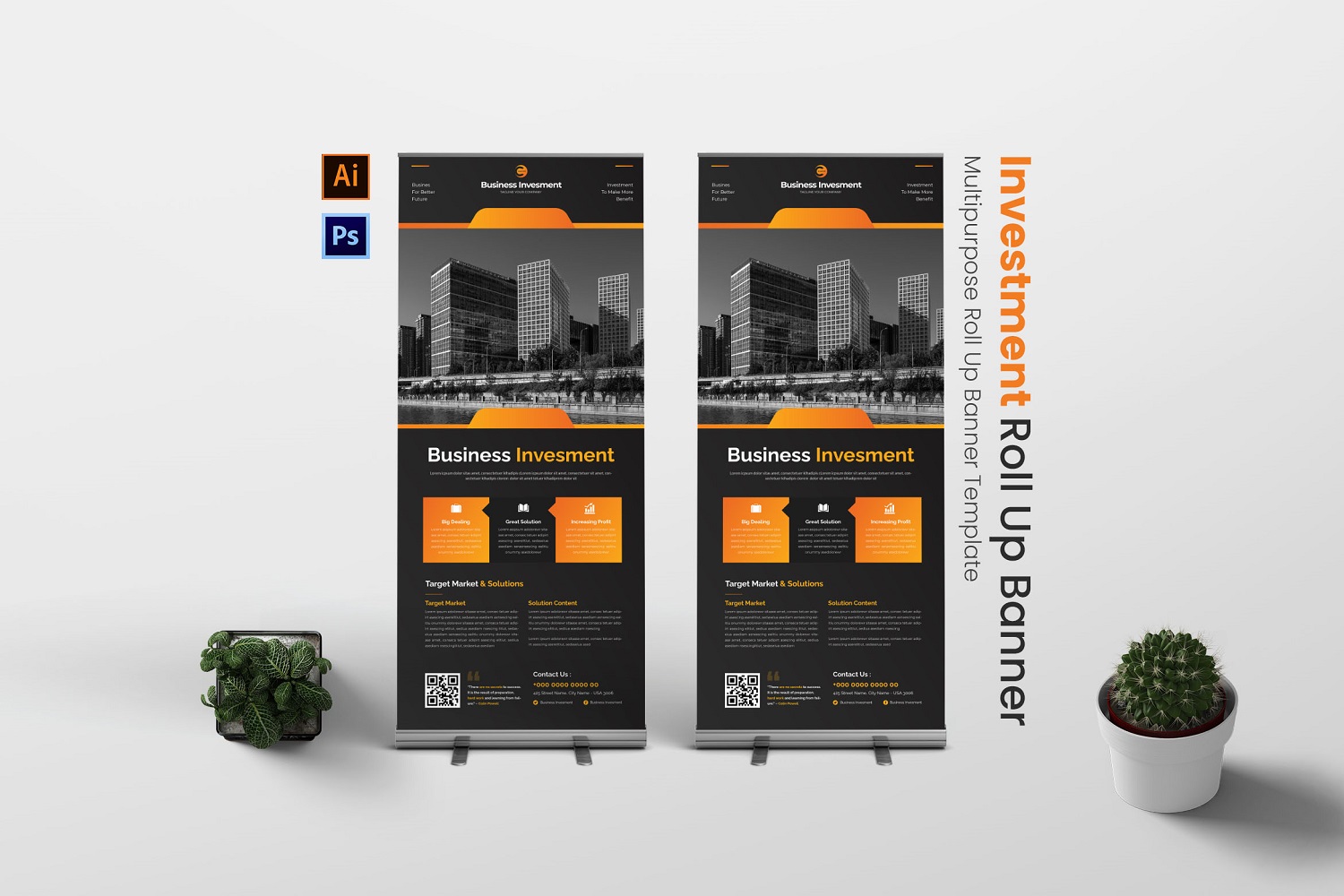 Invesment Project Roll Up Banner