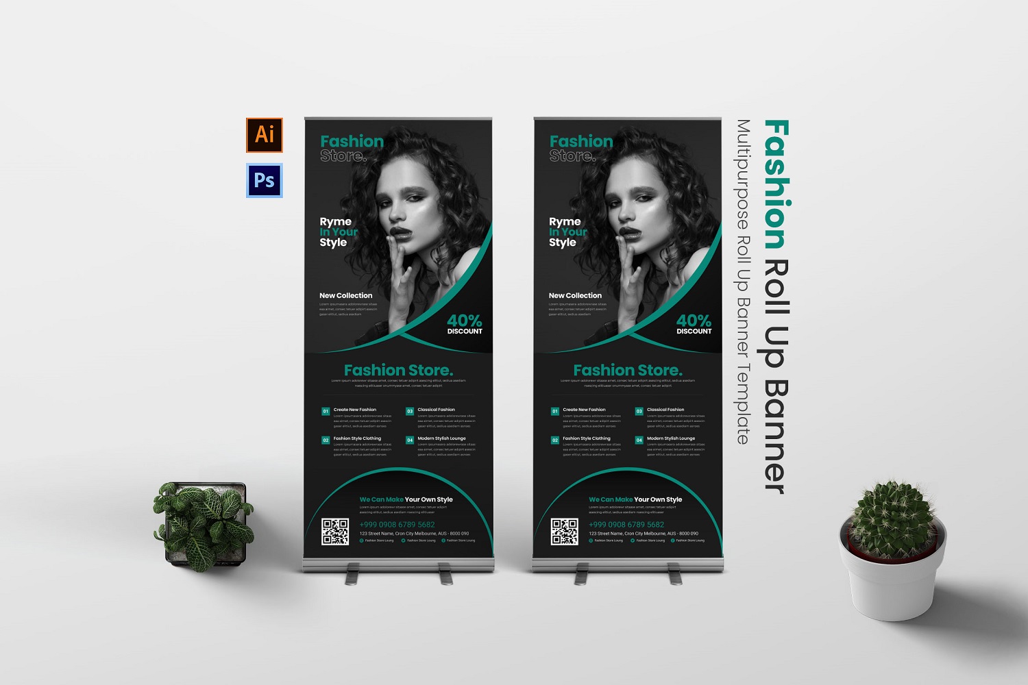 Fashion Store Roll Up Banner