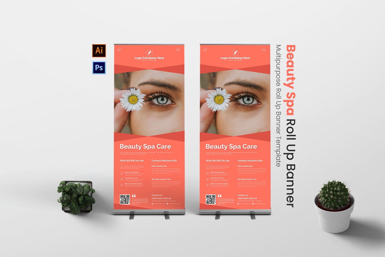 Beauty Spa Roll Up Banner
