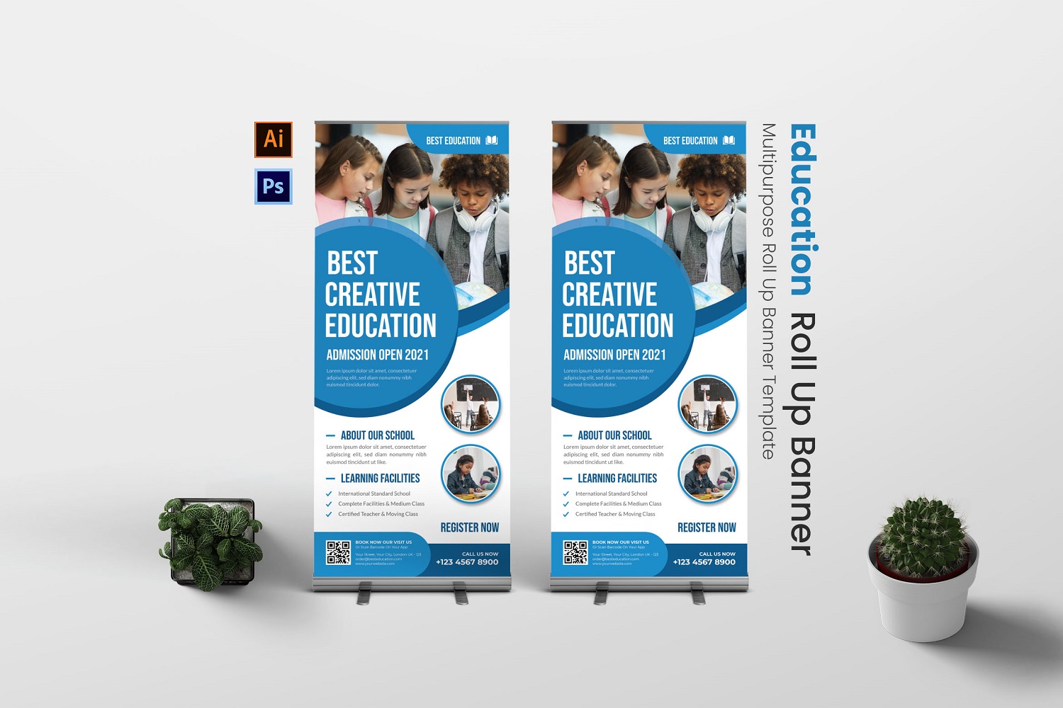Best Education Roll Up Banner