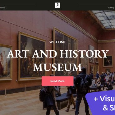 Art Gallery Landing Page Templates 181948