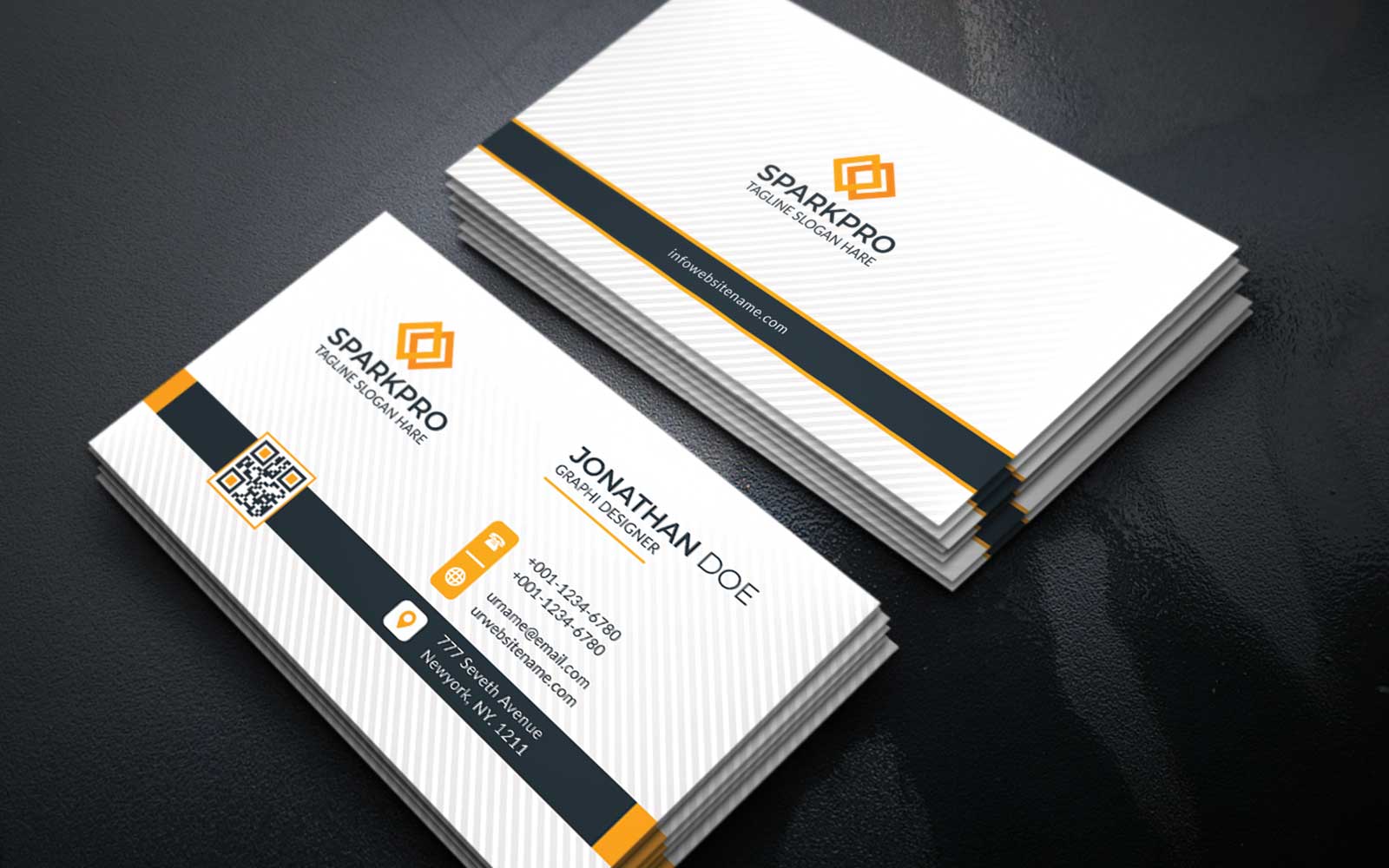 Business Card Sparkpro Corporate identity template