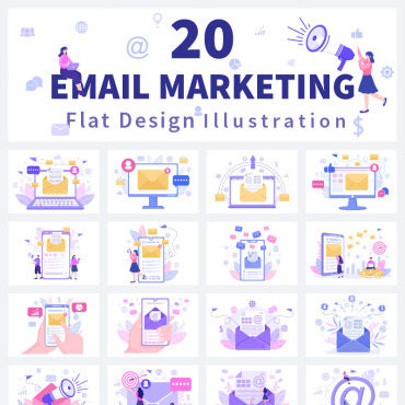 Marketing Technology Illustrations Templates 181952