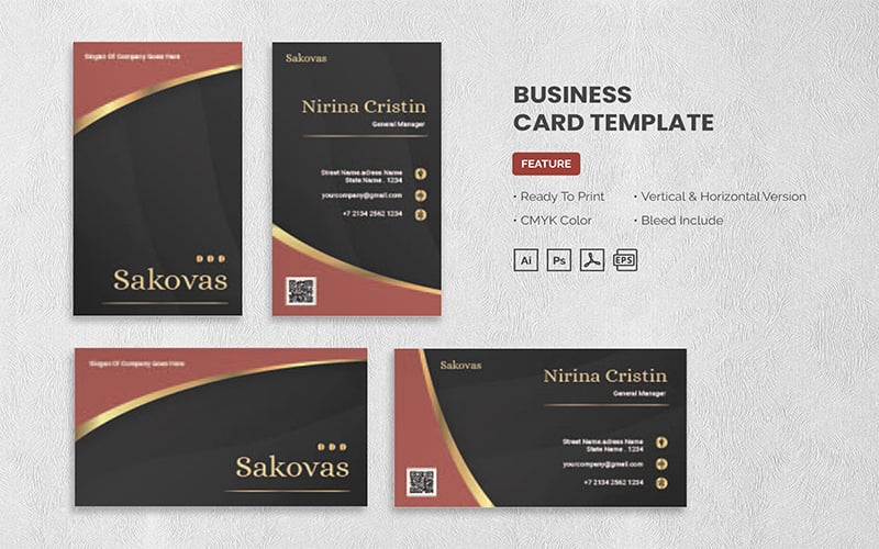 Sakovas - Business Card Template