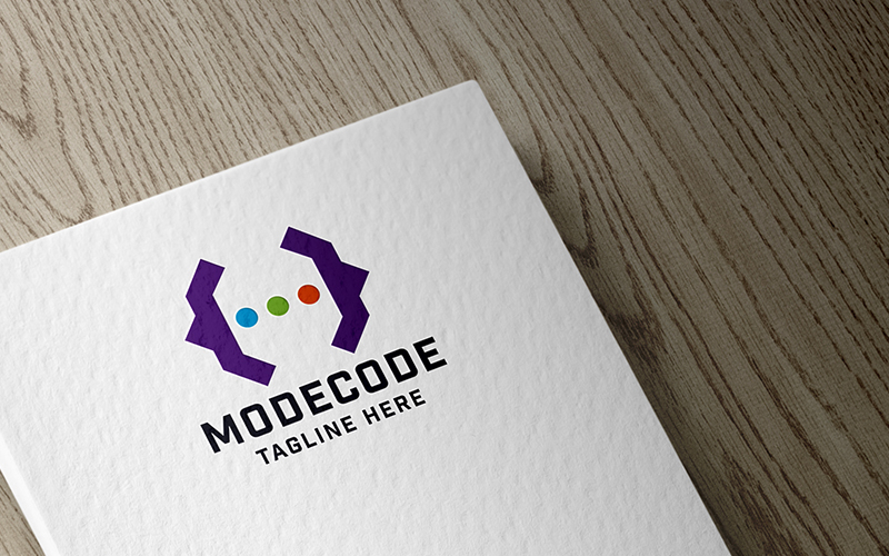 Professional Modern Code Tech Logo template