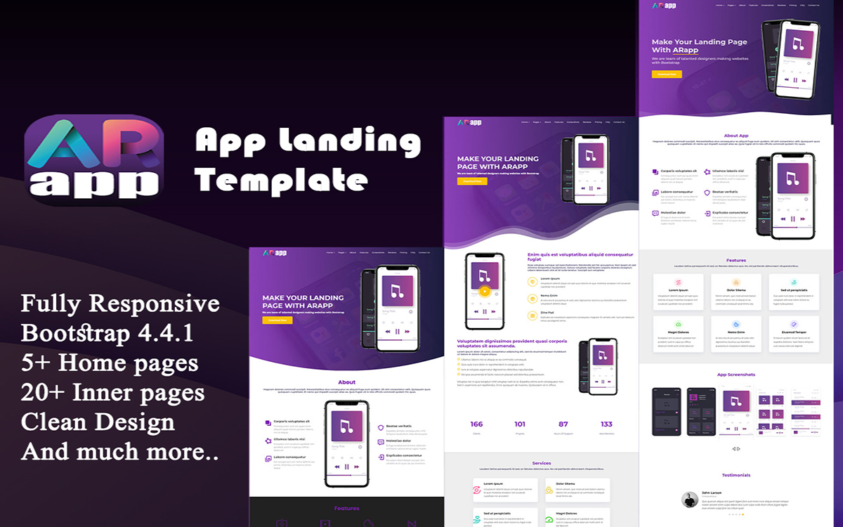 ARapp - App Landing Website Template