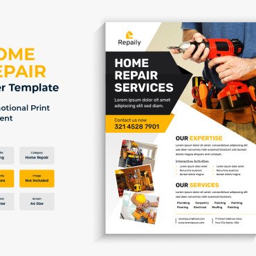 Flyerengineeringequipmentflyerhandymanhardwarehomeimprovementleafletmachinerymarketingmaterialprofessionalprospectusreal Estate Corporate Identity 182864