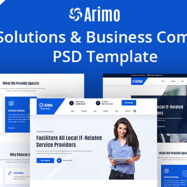 Solution Business PSD Templates 182919
