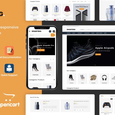 Template Ecommerce OpenCart Templates 182982