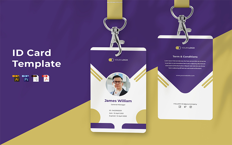 James William - ID Card Template