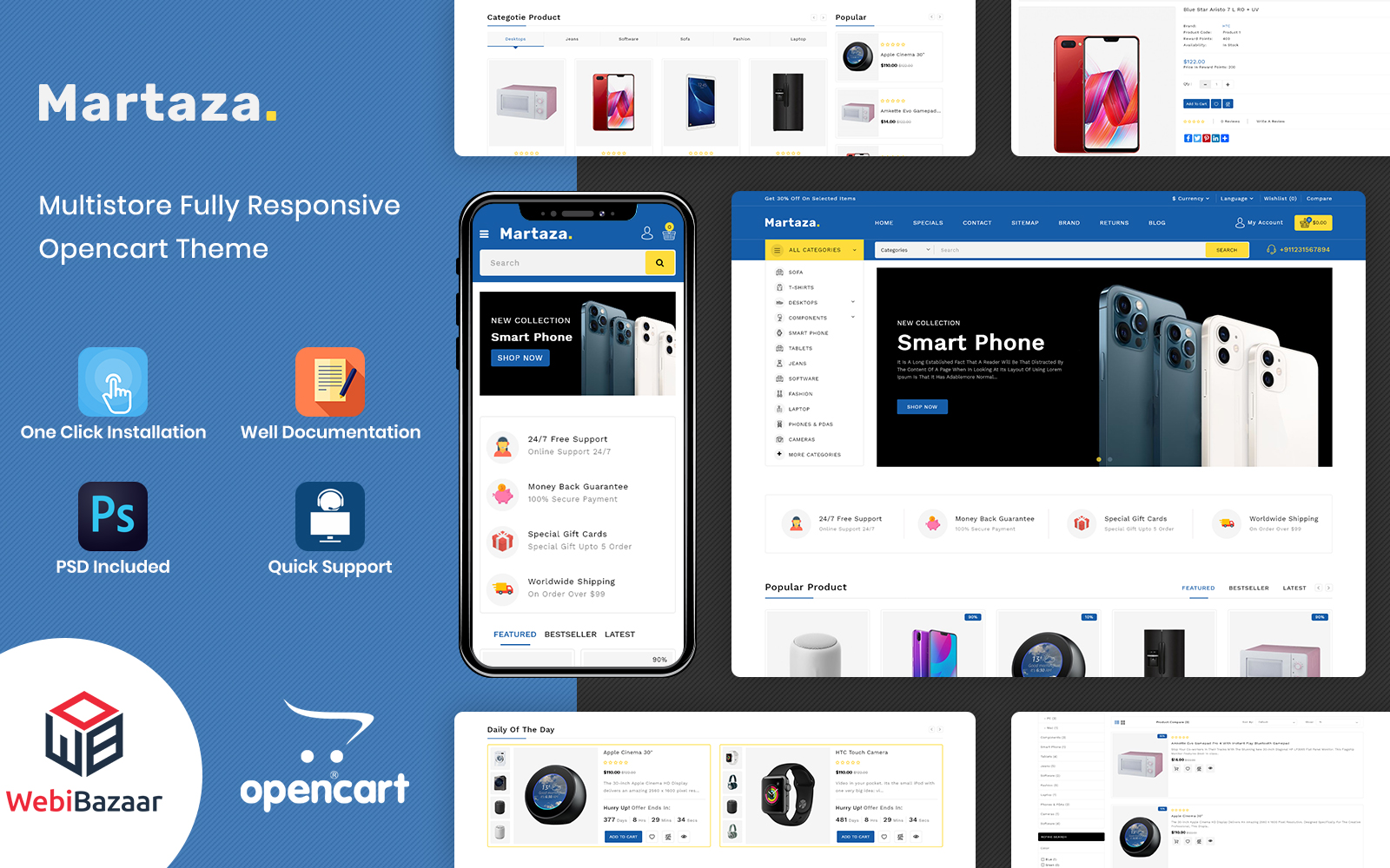 Martaza - Multipurpose OpenCart Template