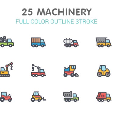 Automobile Building Icon Sets 183263