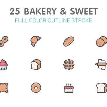 Bake Bakery Icon Sets 183285