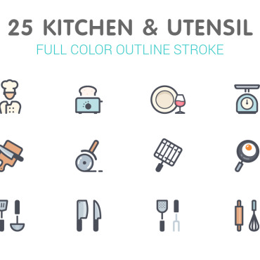 Bakery Chef Icon Sets 183286