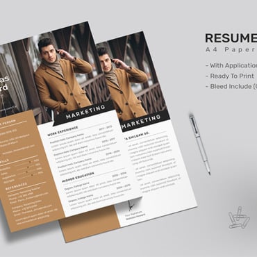 Business Work Resume Templates 183365