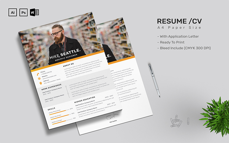 Mike Seattle - CV Resume Template