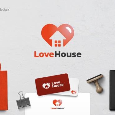 House Heart Logo Templates 183393