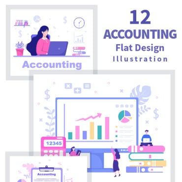 Bookkeeping Financial Illustrations Templates 183419