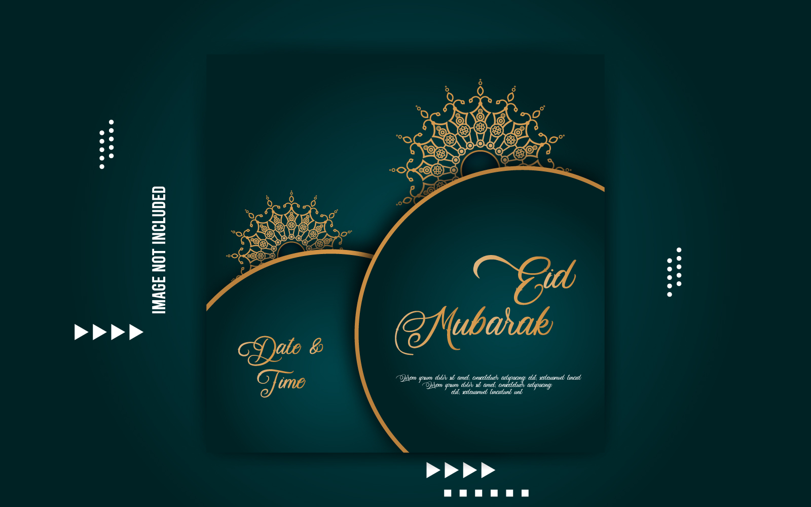 Eid Mubarak Social Media Mandala Template