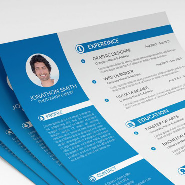 Blue Clean Resume Templates 183455