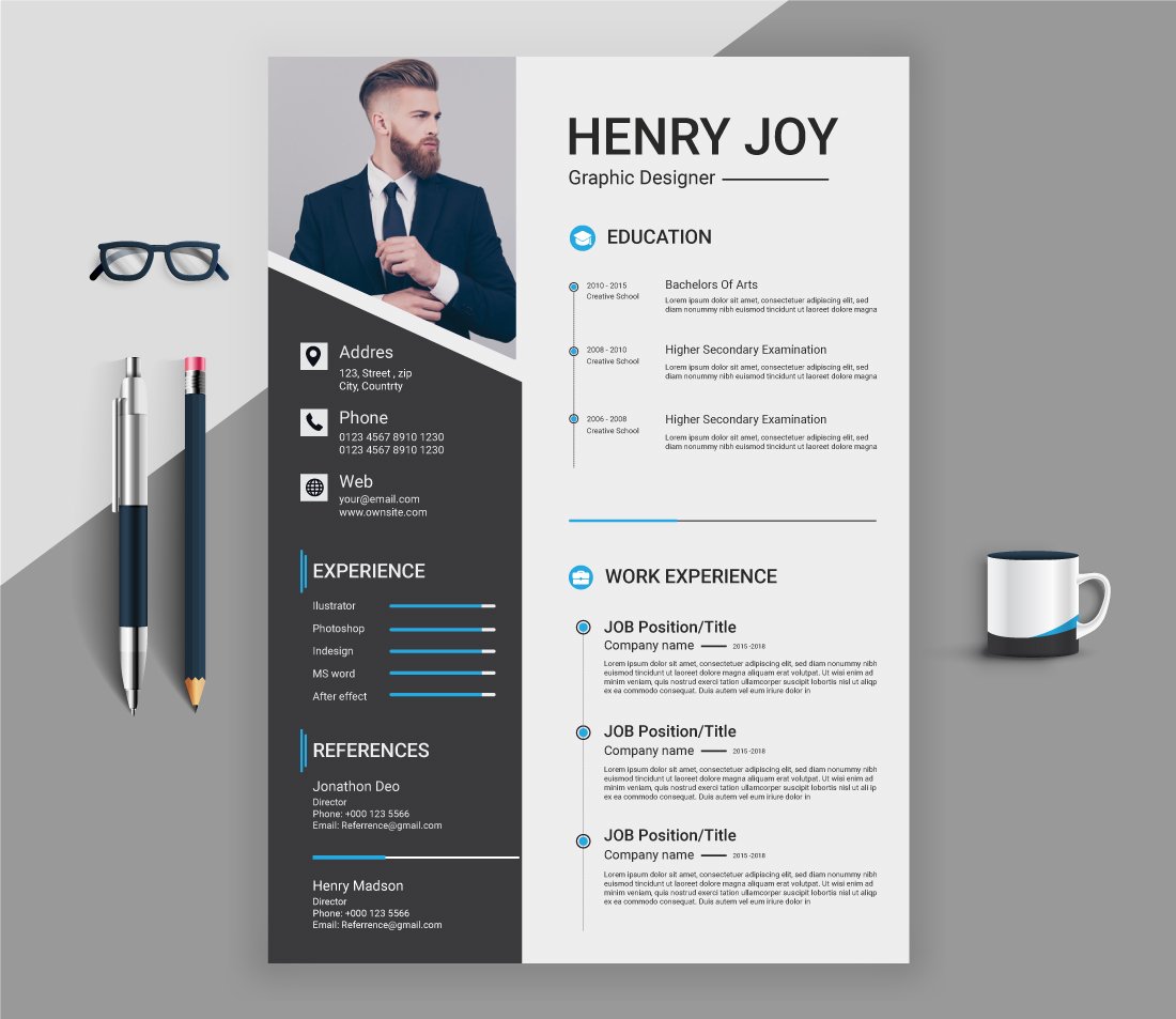Henry Joy Professional Resume Template