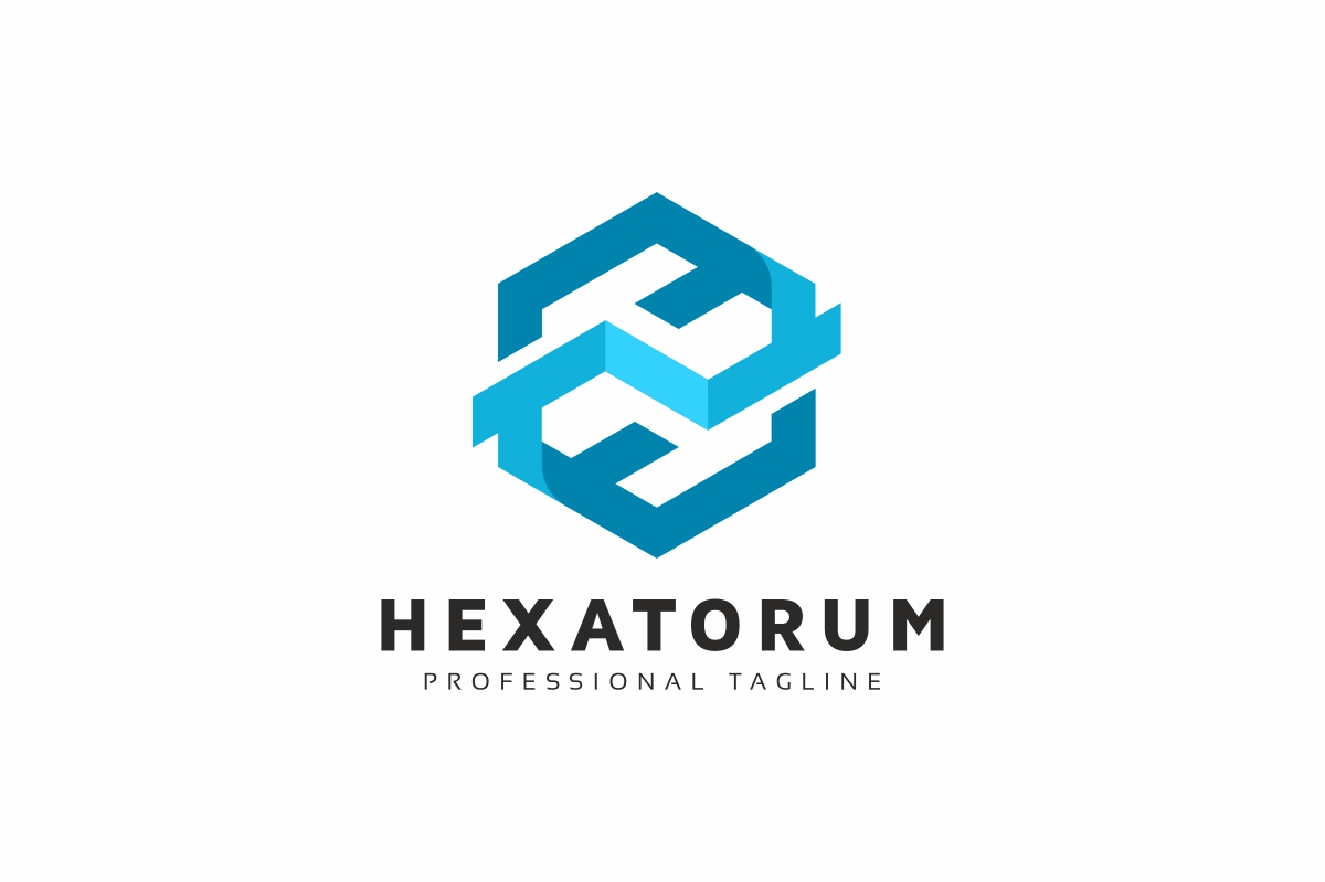 Hexagon Technology Modern Logo Template