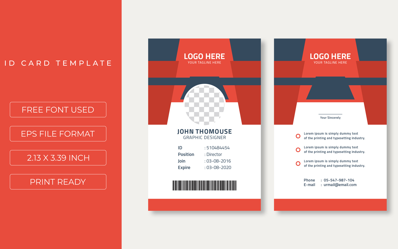 Creative Id Card Design Template Design Layout