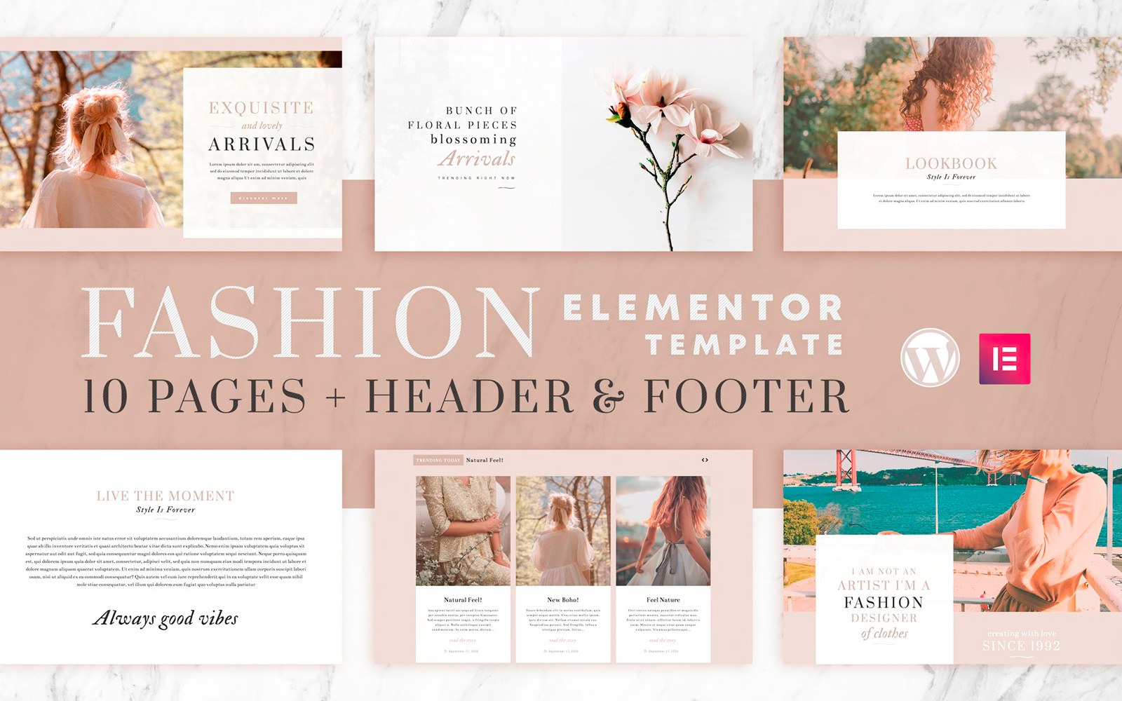 Fashion Instincts - Elementor Template Kit - WooCommerce Compatible - 10 Pages + Header & Footer